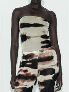 Zara sheer tube top